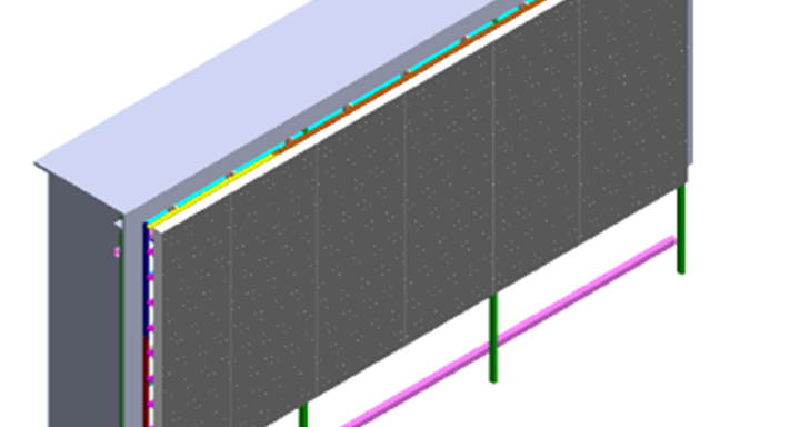 Heathrow Airport LED Support Frame